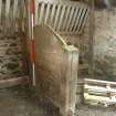 Survey photograph of Swirls, interior of Building 2, S byre trevis on N, Blairs College and Estate