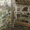 Survey photograph of Swirls, interior of Building 2, S byre cow ties S side, Blairs College and Estate 