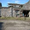 Survey photograph of Steading Buildings 18 and 19, E wall, Blairs College and Estate 