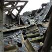 Survey photograph of Gardeners Cottage, collapsed roof, Blairs College and Estate 