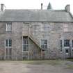 Survey photograph of 1854 Extension and Boiler House, W wall, Blairs College and Estate 