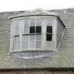 Survey photograph of Menzies Apartment, Detail of dormer, Blairs College and Estate 