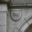 Survey photograph of New College, details of entrance tower, Blairs College and Estate 