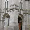 Survey photograph of New College, details of entrance tower, Blairs College and Estate