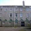 Survey photograph of  New College, W wall E wing from courtyard, Blairs College and Estate