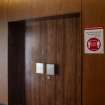 Municipal buildings. First floor. View of sample door into large meeting room. 
