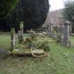 General view across burial ground from North to South