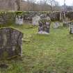 General View of headstones to North West of Burial Ground