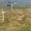 Oblique aerial view of wind turbines, Luing