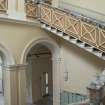 View of main stair case including balustrade between ground and first floor