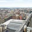 View from roof, looking south with Queen Street Station and George Square