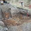 Archaeological evaluation photograph, Trench 4,  Natural subsoil at SE End, Stoneywood Paper Mill, Aberdeen