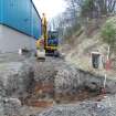 Archaeological evaluation photograph, Trench 4, trench location, Stoneywood Paper Mill, Aberdeen