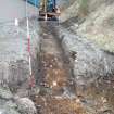 Archaeological evaluation photograph, Trench 4, services in base of trench, Stoneywood Paper Mill, Aberdeen