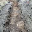 Archaeological evaluation photograph, Trench 4, services in base of trench, Stoneywood Paper Mill, Aberdeen