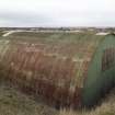 View of W30 Nissen Hut within reused blast mound.