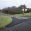 View of later access road to foundations of WW1 Pyrites, Fines and Sulphur Storehouses 