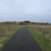 View from east of WW2 explosives magazine R4 at the extreme west end of the Eastriggs site