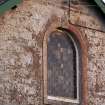Detail of north gable arched window