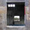 Historic Building Survey photograph, Direction facing SE, Building D, North elevation, Ground floor window, Goshen Farm 
