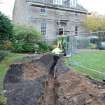 Photography: Trench 2 location with 53 College Bounds, Facing  NW/N, 53 College Bounds, Old Aberdeen, Aberdeenshire 
