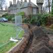 Photography: Trench 2 location with King's College and Powis Lodge, Facing  SE/E, 53 College Bounds, Old Aberdeen, Aberdeenshire 
