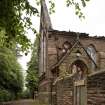 Chapel.  View of north west corner, from west.