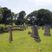 General view of graveyard within surroundings