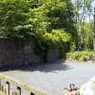 View of  former church stables and carpark