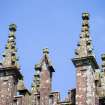 Detail of finials on tower