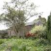 View of north west corner from neighboring garden. 