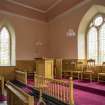 View of Sanctuary showing pulpit, from south.