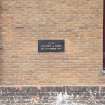 Detail of foundation plaque