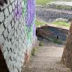 Steps of gun emplacement, view from NE