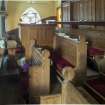 View of south gallery with organ and console