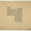 Drawing of Whittingehame House showing plan of roof of wing.