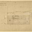 Drawing showing plan of library ceiling, Whittingehame House.