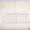 Drawing of Gosford House showing West elevation.