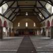 Interior looking East view of Nave towards Chancel.