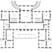Principal floor plan showing additions by William Adam, Hamilton Palace. Plate 10.