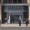 Main Debenhams entrance to 111 Princes Street, part of 1978-81 alterations  from south.
