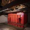 Interior. Brewhouse, 2nd floor, Milling Area. View of Grist Cases.