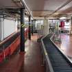Interior. Racking area, ground floor. View of beer cask filling line.