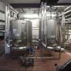 Interior. Brewhouse, ground floor. View of Yeast Storage Tanks 1 and 2