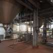 Interior. Conditioning Block. View of conical fermenting vessels.