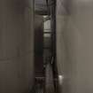 Interior. Conditioning Block. View showing cramped nature of brewing plant.