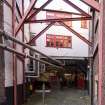 View from south east, tunnel access to Brewhouse. Racking is on the right.