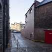 View from north east. Fermenting Tank area of Brewhouse on right.