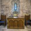 Detail of communion table in Chancel