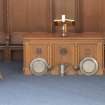 Chancel detail of communion table